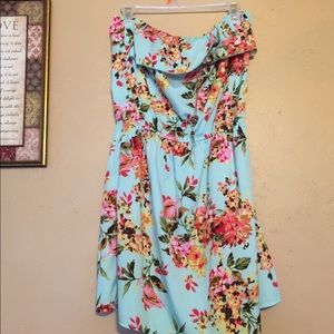 Tube top short summer dress